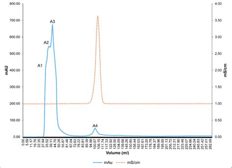 Gel Filtration Chromatography Profile Of Peak P1 Chromatogram Of Peak Download Scientific