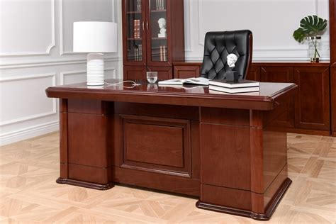 Wood Veneer Executive Desk Prestige B By Arrediorg It