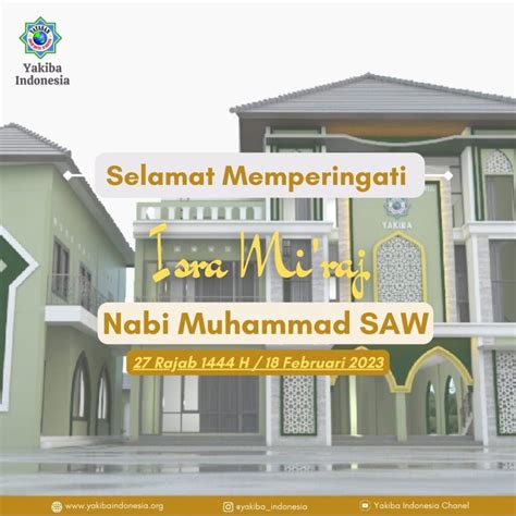 Selamat Memperingati Isra Mi Raj Nabi Muhammad Saw Yayasan Kiwari