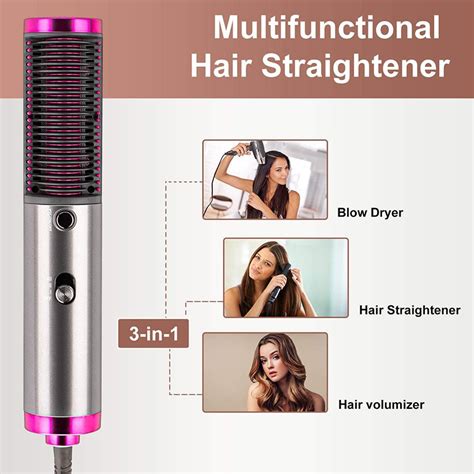 New Hot Air Hair Dryer Brush In Hair Blow Dryer Straightener Volumizer Negative Ion Styler