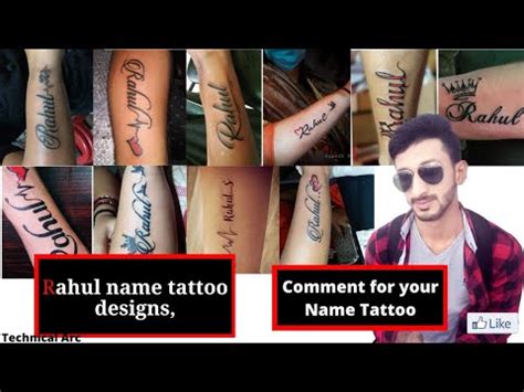 Rahul Name Tattoo Design Name Tattoos Design On Hand Best Name