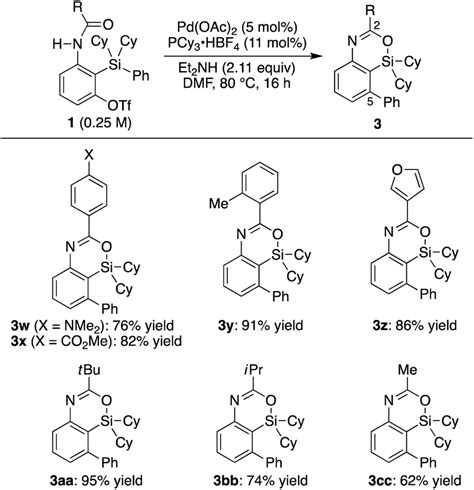 Palladium Catalyzed Synthesis Of Sila H Benzo D Oxazines By