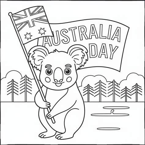 Colouringin Activities For Kids Australia Day 2021