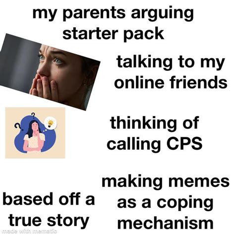 My Parents Arguing Starter Pack Rstarterpacks Starter Packs