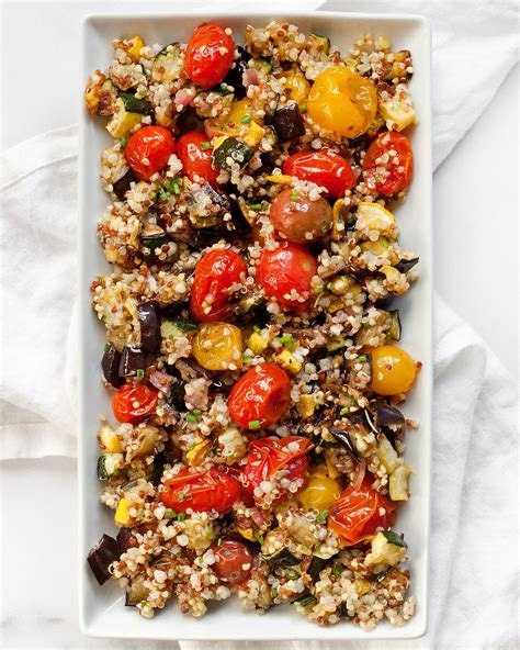 Oven Roasted Ratatouille Quinoa Last Ingredient Recipe Vegetarian Recipes Dinner Stuffed