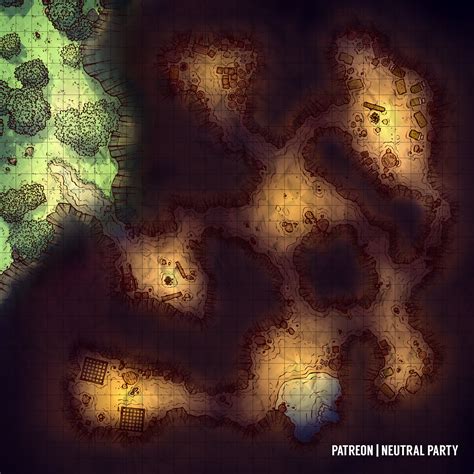 Goblin Lair Battlemap Rdungeonsanddragons