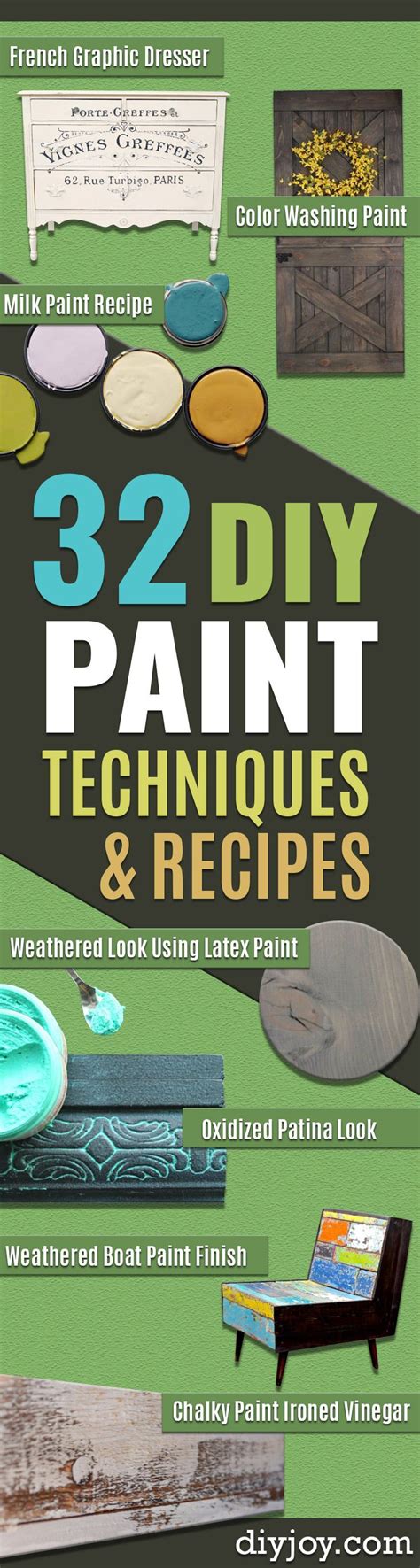 32 DIY Paint Techniques and Recipes | Diy painting, Distressed ...