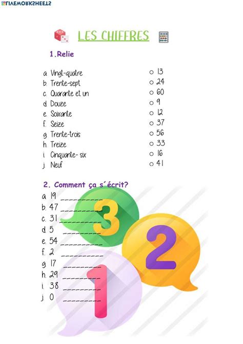 Les Nombres De 1 20 Worksheet Live Worksheets 54 Off