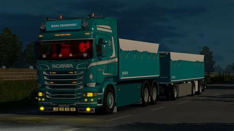 Ets Scania Rjl Container Combo V Scania Mod F R Eurotruck Simulator