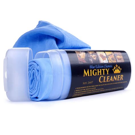 Shammy Towel For Car Blue Chamois Cloth For Car Car Drying Towel