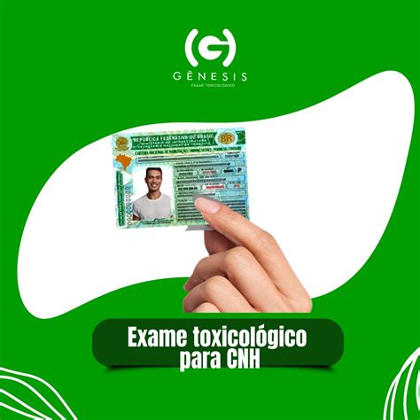 Exame Toxicológico Para Cnh Genesis Exame Toxicológico