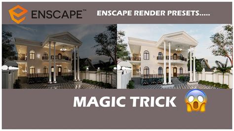 Enscape Visual Setting Preset Tricks Enscape Visual Settings YouTube