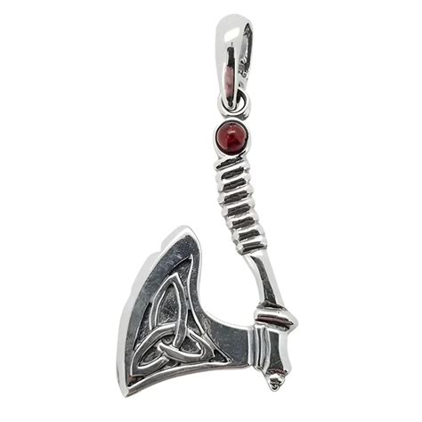 Axe Cherry Amber Sterling Silver Pendant Amberman