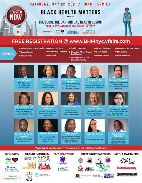 Black Health Matters Virtual Health Summit The Positive Community