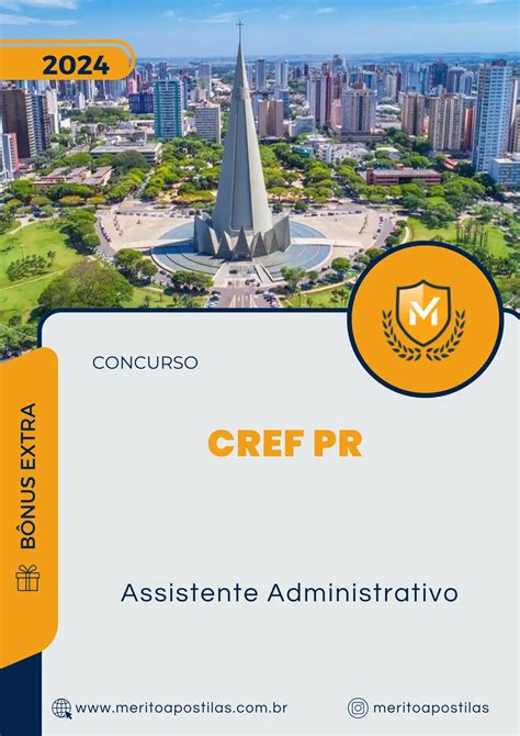 Apostila Assistente Administrativo Concurso CREF PR 2024 Mérito Apostilas