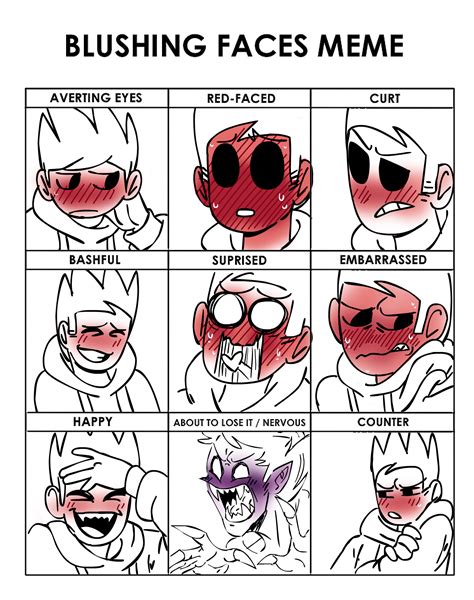 Blushing Meme Template