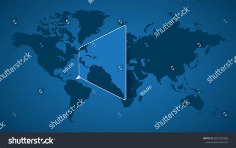 Detailed World Map Pinned Enlarged Map เวกเตอร์สต็อก ปลอดค่าลิขสิทธิ์ 1657635382 Shutterstock