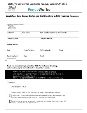 Fillable Online Workshop Data Center Design And Best Practices A