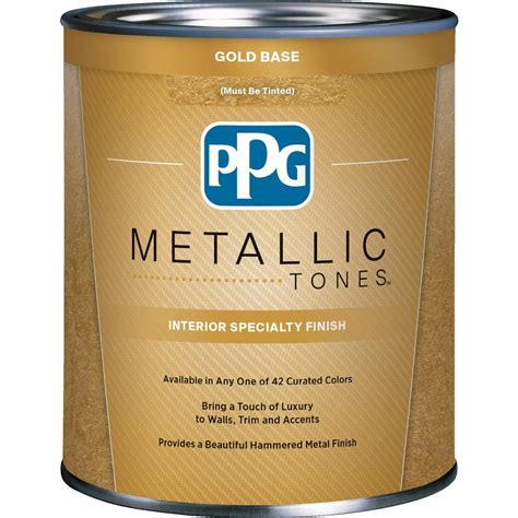 PPG METALLIC TONES 1 qt. Gold Metallic Interior Specialty Finish ...