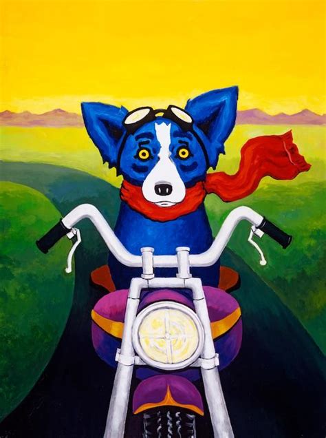 George Rodrigue Blue Dog A Faster Breed 2000 A Sold Out Edition