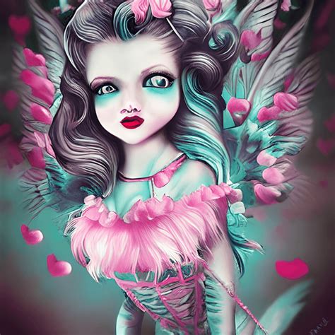 Fantasy Cotton Candy Fairy · Creative Fabrica