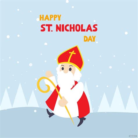 Saint Nicholas Day Flyer Vector In Psd Illustrator Svg Eps Png