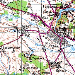 Литин на карте