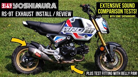 New Honda Grom Mods Yoshimura Exhaust Install Review Sound