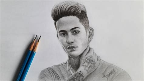 Danish Zehen Pencil Sketch A Masterpiece Of Artistic Expression