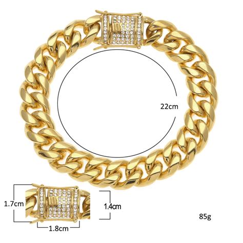 Acero Inoxidable 24K Oro Macizo Electrochapa Cierre De Fundición