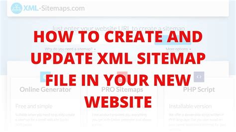 How To Create And Update Xml Sitemap File In Your New Website Youtube