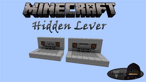 Minecraft Hidden Lever Youtube