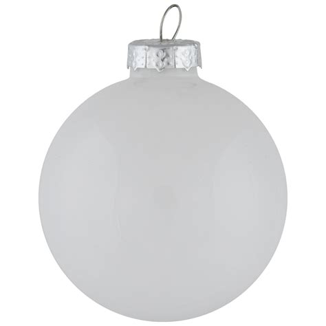 9ct Shiny And Matte White Glass Ball Christmas Ornaments 25 65mm Christmas Central