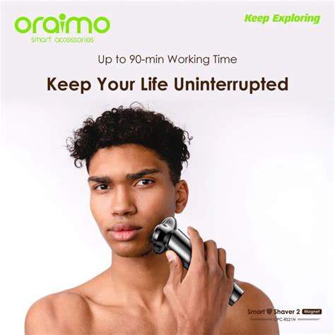 Oraimo SmartShaver 2 Dual Ultra Thin Rotary Electric Shaver GadStyle BD