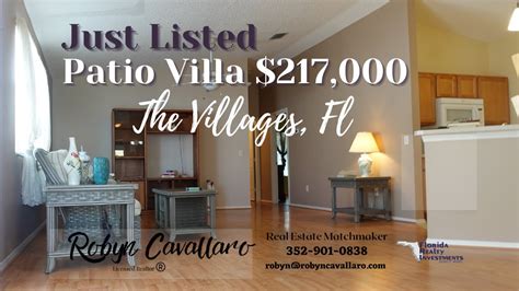 New Listing In The Villages Fl Patio Villa Youtube