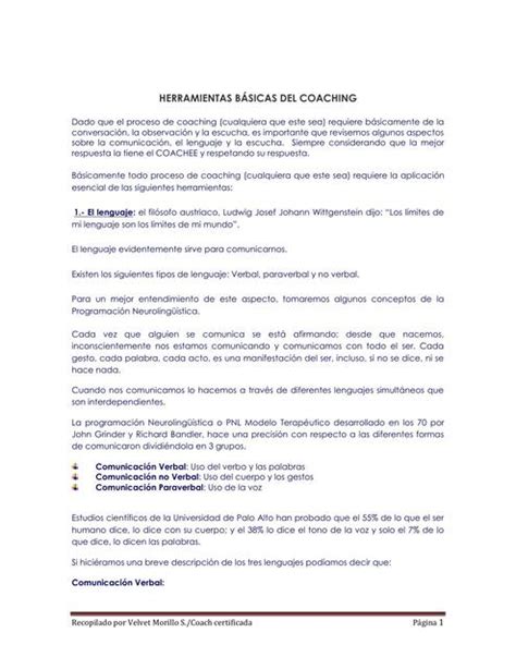 Herramientas básica del coaching META uDocz