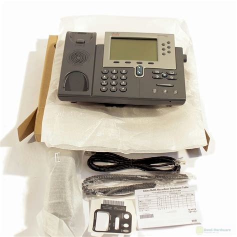 CISCO CP-7962G CP7962G 6 BUTTON SCCP VoIP PoE PHONE STAND HEANDSET -NEW ...