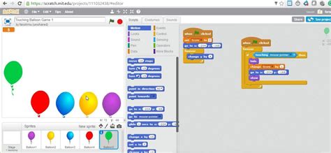 Scratch Game Programming Full Tutorial 18 Touching Balloon Game Part