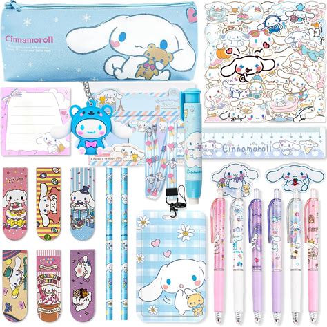 Jachneon Cinnamoroll Juego De Suministros Escolares Lindo Juego De