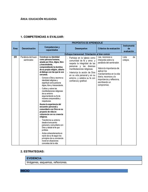 Rea Religi Nn Sesion De Religion Rea Educacin Religiosa