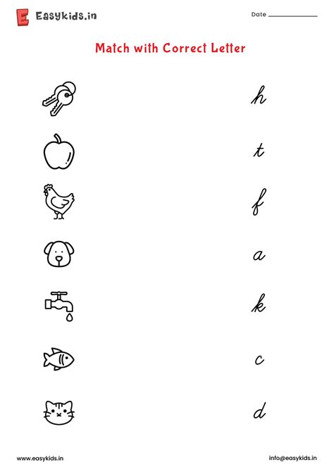 Look And Match The Correct Cursive Letter Worksheet