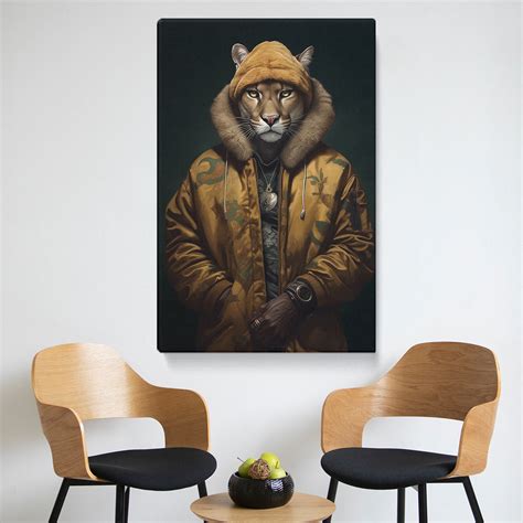 Hip Anthropomorphic Mountain Lion Artlexy