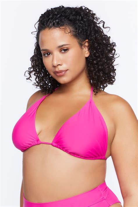 Forever Plus Plus Size Halter Bikini Top