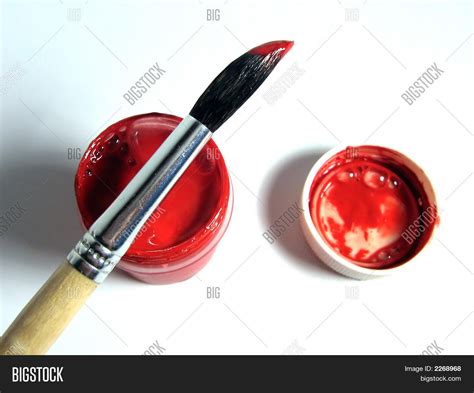 Paintbrush Red Paint Image And Photo Free Trial Bigstock