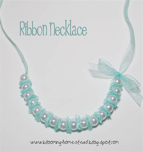 Diy Ribbon Necklace Tutorial