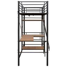 Vidaxl Bunk Bed With Table Frame Bedroom Furniture Loft Study Work Bed