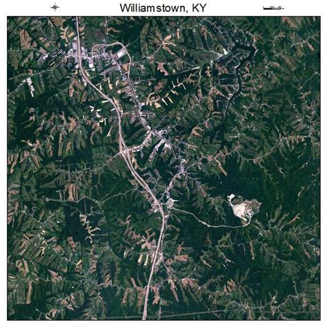 Aerial Photography Map of Williamstown, KY Kentucky