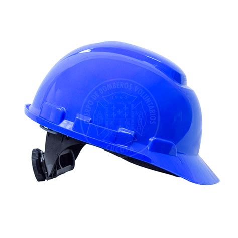 Casco De Seguridad Industrial Rachet Apoyos Azul Norm Ansi Z