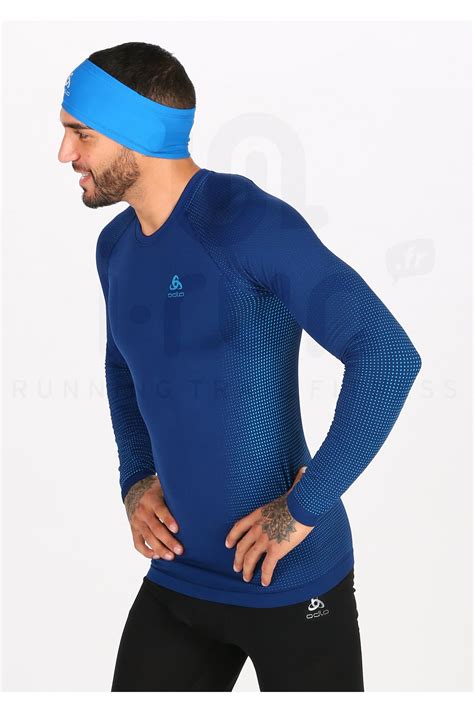 Odlo Performance Warm ECO M Homme Bleu Marine Pas Cher