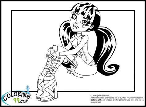 Printable Monster High Draculaura Coloring Pages